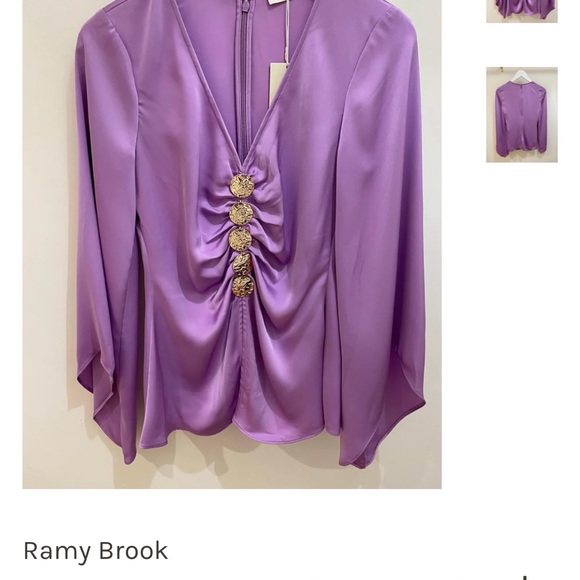Ramy Brook blouse, beautiful embellished top. - Picture 5 of 7